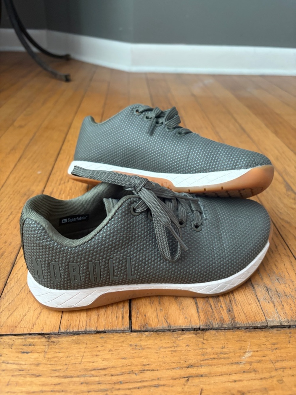 NOBULL Unisex Olive Green Training Sneakers with Gum Outsole